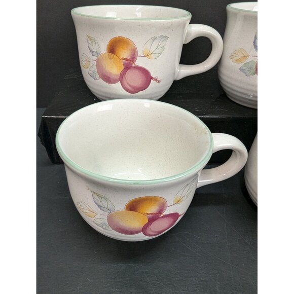 International Tableworks Sweet Bounty 043 Stoneware Coffee/Tea Cup Set of 4 - Picture 2 of 8